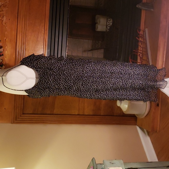 Talbot's Lady's Silk Tiered Flounce Dress Party/Cocktail Dress - Picture 5 of 8